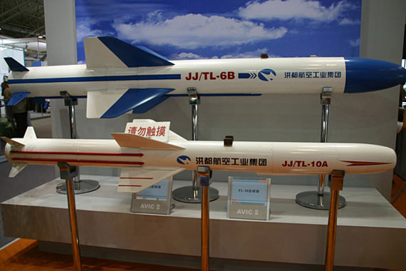 国产TL-10与TL-6B机载反舰导弹